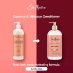 Shea Moisture Curl & Shine Conditioner Coconut & Hibiscus, for Thick, Curly Hair, to Moisturize & Soften, 24 oz - Image 3