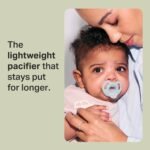Tommee Tippee Ultra-Light Silicone Pacifier, 0-6 Months Blue & Green - Image 2