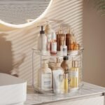 LAMU 2 Tier Lazy Susan Turntable Organizer Spice Rack for Cabinet 9.25'' - Image 5
