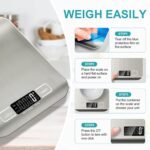 Food Scale, 11lb Kitchen Scale with 6 Units Tare Function & LCD Display, 0.05oz/1g Stainless Steel Digital Food Scale Grams and Ounces for Baking, Cooking, Dieting and Meal Prep (Batteries Included) - Image 5