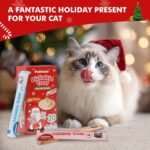 Christmas Lickable Cat Treats, No Gum High-Meat Puree, 20 Ct - Image 2