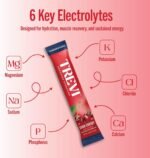 TREVI Electrolytes Powder Packets Sugar Free Hydration Sour Cherry 28 Count - Image 3