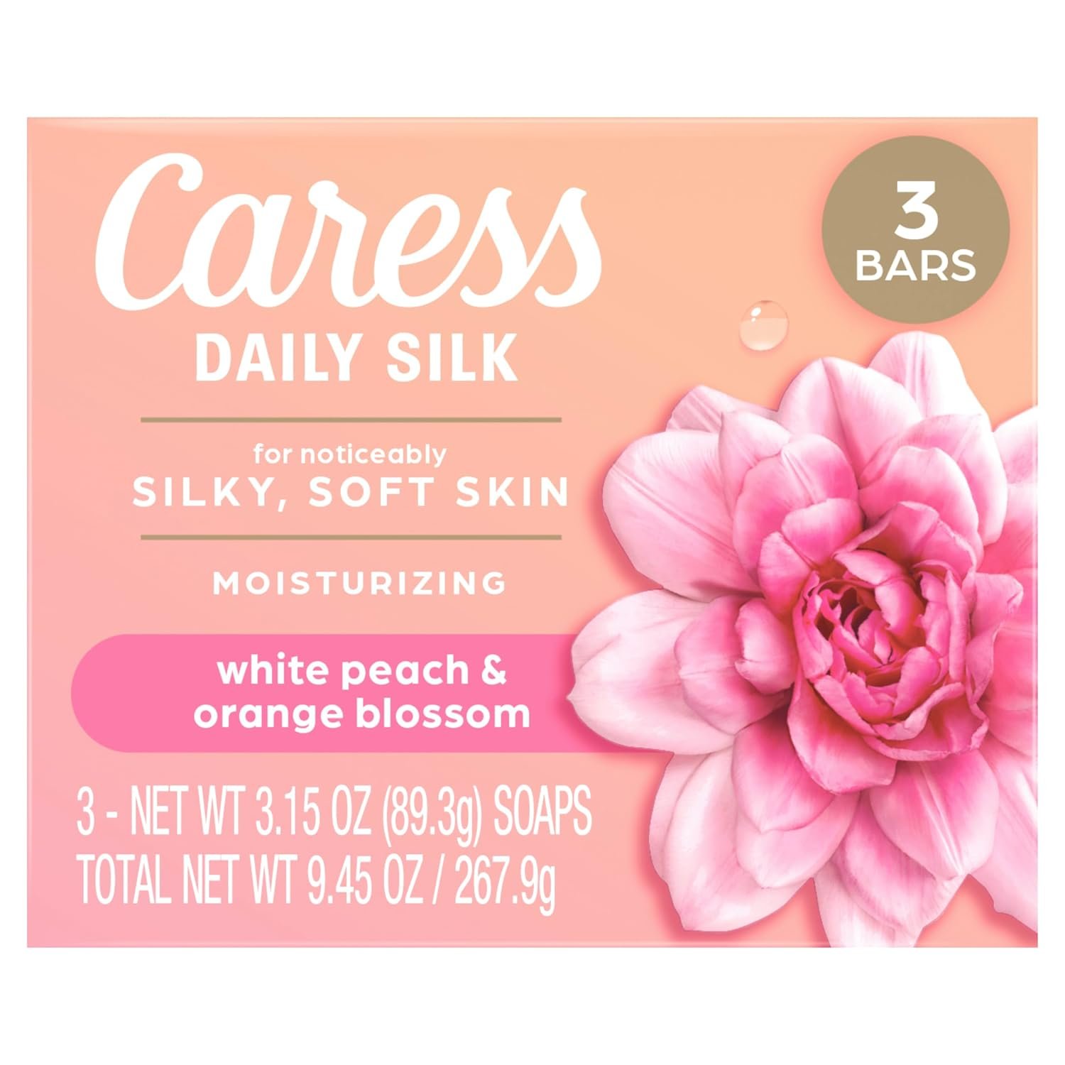 71zBDvGXR7L._SL1500_ Caress Daily Silk Cleansing Bar – Moisturizing Body Soap for Soft, Silky Skin with Monoi, Tuberose & Coconut Fragrance – 3.15 oz, 3 Bars - Image 1