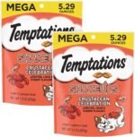 Temptations Cat Treats, Crustacean Celebration Flavor, 5.29 oz | Crunchy and Soft | Pack of 2 | ShakeUps