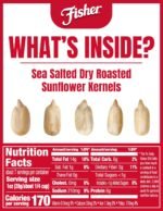 Fisher Dry Roasted Sunflower Seeds Kernels with Sea Salt, 7.25 oz, Sunflower Seeds to Eat, Gluten-Free, No Sugar Added, Crunchy Snacks for Adults, Perfect for Salads, Yogurt, & On-the-Go Snacking - Image 2