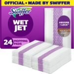 Swiffer WetJet Hardwood Floor Cleaner Spray Mop Pad Refill, Bathroom Cleaning Supplies, Hardwood Floor Cleaner, Multi Surface, 24 Count