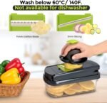 Yusshn Vegetable Chopper, 12-in-1 Food Veggie Chopper Cutter with Container - Image 5