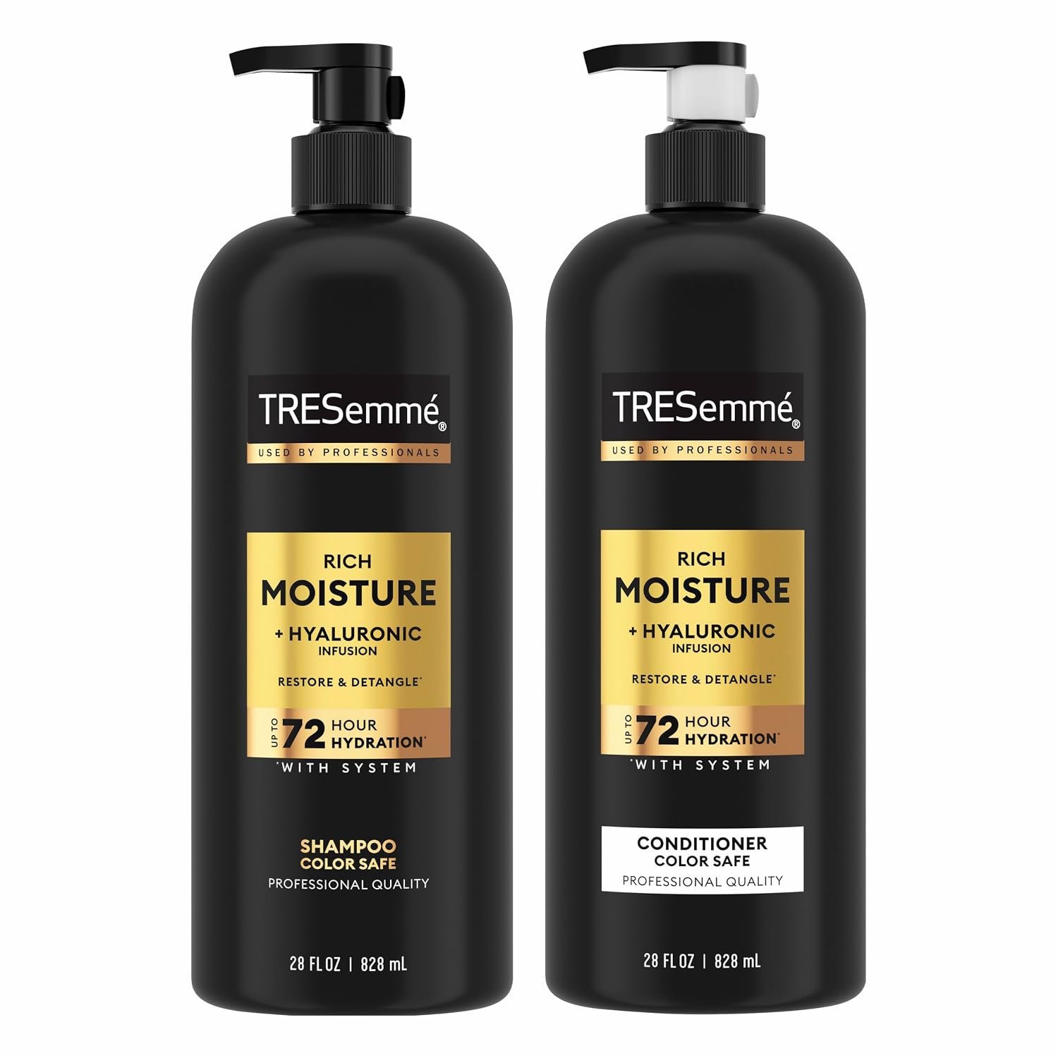 810WD7lFPXL._SL1500_ TRESemmé Rich Moisture Hydrating Shampoo & Conditioner Set 28 oz 2 Pack - Image 1