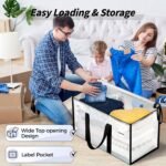 ukeetap 8 Pack Extra Large Clothes Storage Bins with Lids, Clear - Image 5