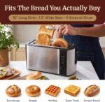 Elite Gourmet 4-Slice Long Slot Toaster, Extra-Wide Slots, 6 Browning - Image 3