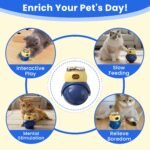 Cat Interactive Puzzle Toy, Adjustable Treat Dispenser - Image 3