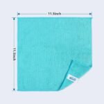 HOMEXCEL 12PK Microfiber Cleaning Cloth, Cleaning Rag for Home, 11.5x11.5in - Image 2