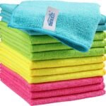 HOMEXCEL 12PK Microfiber Cleaning Cloth, Cleaning Rag for Home, 11.5x11.5in