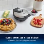 Oster Nonstick Belgian Waffle Maker, Nonstick Ceramic Waffle Iron - Image 2