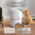Automatic Cat Feeder, 3L Cat Food Dispenser with Anti-Jam Design, Over 180-day Battery Life, 1-6 Meals Per Day with Stainless Steel Cat Bowl, Keep Dry Food Fresh, Timed Pet Feeder Also for Small Dog - Image 3