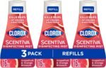 Clorox Scentiva Disinfecting Mist, Grapefruit and Orange Blossom, Refill, 16 Fl Oz Each, Pack of 3