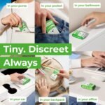 Impossibly Compact Travel Antibacterial Wipes Hand Sanitizer - 99% Water and Aloe - Safe for Sensitive Skin, Hand Wipes - Travel Essentials For Adults & Kids, 10 Pack Total 60 Wipes - Image 5