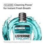 Listerine Cool Mint Antiseptic Mouthwash, Intense Mint, 50.7 fl. oz/1.5 L - Image 2
