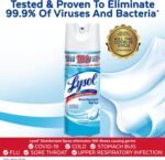 Lysol Sanitizing and Antibacterial Spray for Disinfecting & Deodorizing, Crisp Linen, 12.5 Fl Oz - Image 3