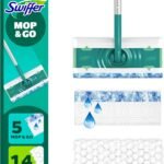 Swiffer Sweeper 2-in-1 Mops for Floor Cleaning, Dry and Wet Multi Surface Floor Cleaner, Sweeping and Mopping Starter Kit, Includes 1 Mop + 19 Refills, 20 Piece Set