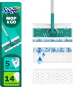 Swiffer Sweeper 2-in-1 Mops for Floor Cleaning, Dry and Wet Multi Surface Floor Cleaner, Sweeping and Mopping Starter Kit, Includes 1 Mop + 19 Refills, 20 Piece Set