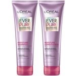 L'Oreal Paris EverPure Moisture Shampoo and Conditioner Set, Sulfate-Free Hair Care for Dry or Color-Treated Hair with Rosemary Botanicals, 17 Fl Oz Set