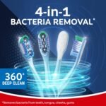 Colgate 360 Deep Clean 4-in-1 Bacteria Removal Toothbrushes, Medium, 4 - Image 4