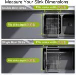 JASIWAY Dish Drying Rack in Sink, Dish Drainer with Cup and Utensil Holder - Image 3