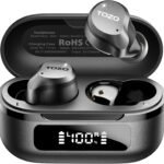 TOZO NC9 Hybrid Active Noise Cancelling Wireless Earbuds, 60H, LED Display