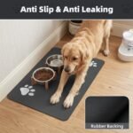 PADOOR Pet Feeding Mat-Absorbent Dog Mat for Food and Water Bowl-No Stains Easy Clean Dog Food Mat-Quick Dry Water Dispenser-Puppy Supplies Accessories - Image 5