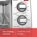 BLACK+DECKER 4-Slice Toaster Oven, TO1745SSG, Even Toast, 4 Cooking Functions Bake, Broil, Toast and Keep Warm, Removable Crumb Tray, Timer - Image 2