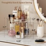 LAMU 2 Tier Lazy Susan Turntable Organizer Spice Rack for Cabinet 9.25'' - Image 4