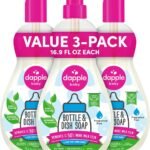 Dapple Baby - Fragrance Free Bottle & Dish Soap - 16.9 fl oz (3 Pack)