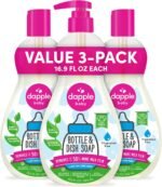 Dapple Baby - Fragrance Free Bottle & Dish Soap - 16.9 fl oz (3 Pack)