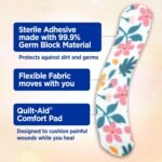 BAND-AID Brand Flexible Fabric Adhesive Bandages, Wildflower Designs, 30 Ct - Image 3