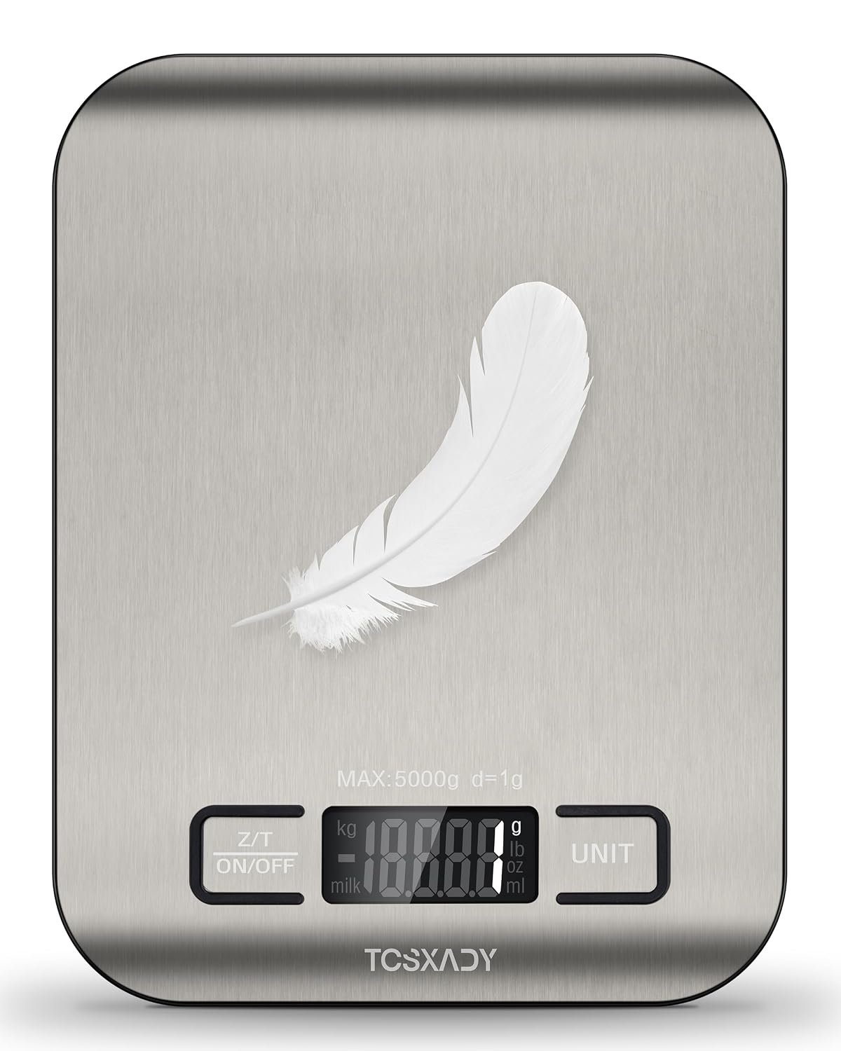 81COKHyw-UL._SL1500_ Food Scale, Digital Kitchen Scale with Grams & Ounces Units, 11lb - Image 1