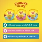 Meow Mix Seafood Favorites, Wet Food Variety Pack, 12 Cups - Image 5