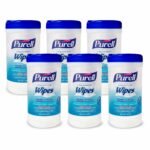 Purell Hand Sanitizing Wipes Canister, Clean Scent, 6pk x 40ct, 9120-06-CMR
