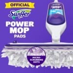 Swiffer PowerMop Multi-Surface Mopping Pad Refills for Floor Cleaning, 11 Count, White/Purple - Image 3