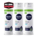 NIVEA MEN Sensitive Shave Gel, No Drying Alcohol, Mulitpack, 3 x 7 OZ