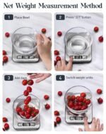 Food Scale, Digital Kitchen Scale with Grams & Ounces Units, 11lb - Image 4