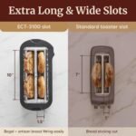 Elite Gourmet 4-Slice Long Slot Toaster, Extra-Wide Slots, 6 Browning - Image 5