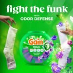 Gain Flings Liquid Washing Detergent Pacs with Odor Defense + Color Guard, Moonlight Breeze Scent, 4-In-1 Liquid Laundry Detergent Pods, Clean & Fresh, 60 Count (Packaging May Vary) - Image 4