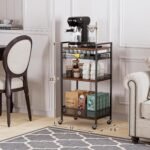 Plaviya Coffee Cart 5-Tier Coffee Station Bar Organizer for Hoom, Kitchen - Image 2