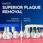 Oral-B Toothbrush, Vibrating Plaque Remover Pulsar, Vibrating Battery Toothbrush, Soft, 4 Count - Image 6