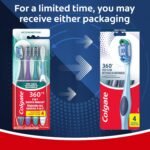 Colgate 360 Deep Clean 4-in-1 Bacteria Removal Toothbrushes, Medium, 4 - Image 2