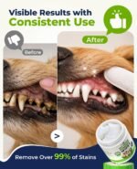 Dog Dental Wipes for Teeth Cleaning, Finger Toothbrush Wipes for Dogs Cats,Dog Teeth Cleaning Wipes Reduce Bad Breath & Plaque Tartar, No-Rinse Daily Oral Care,Dog Toothbrush & Toothpaste Alternatives - Image 4