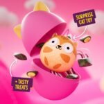 Bonkers Surprise Catnip Flavor Cat Treats, 60g Egg Case with Blind Box Cat Toy (1 of 8 Collectible Toys) - Image 2