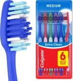 Colgate Extra Clean Medium Toothbrushes, 6 Pack