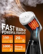 OGHom Portable Travel Handheld Steamer for Clothes, Garment Wrinkle Remover - Image 2